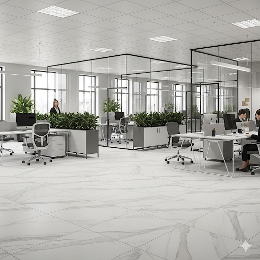 1200x600 Calacatta Polished Porcelain Tile