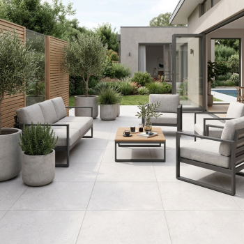 800x800 Mineral Ice Textured Matt Porcelain Tile