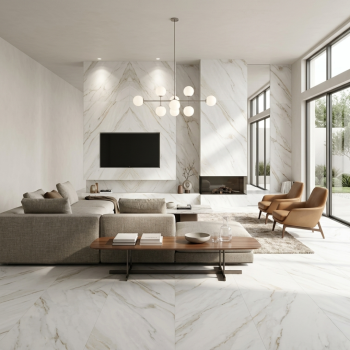 1200x600 Carrara Gold Matt Porcelain Tile