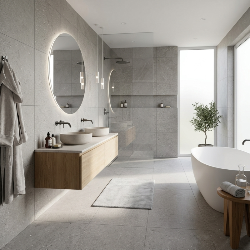 1200x600 Galaxy Grey Matt Porcelain Tile Anti Slip