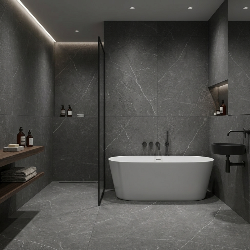 1200x600 Honed Stone Matt Porcelain Tile Anti Slip