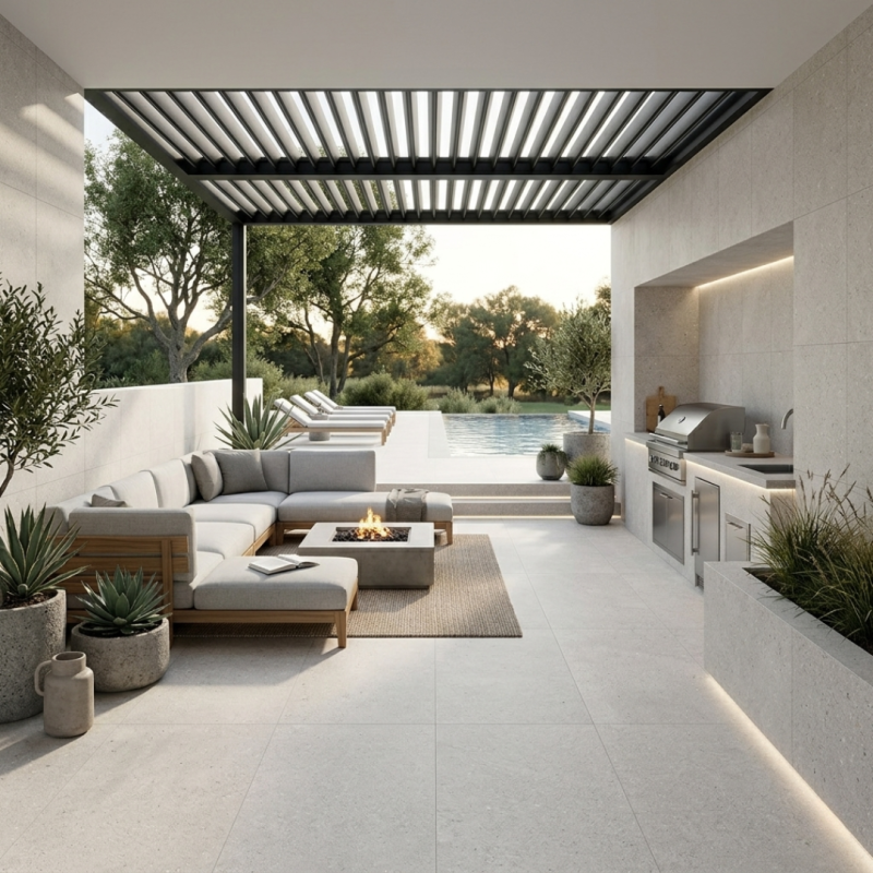 1200x600 Galaxy Silver Textured Matt Porcelain Tile