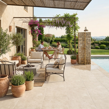 1200x600 Sahara Bone Matt Textured  Porcelain Tile