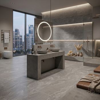 1200x600 Slate Grey Matt Porcelain Tile
