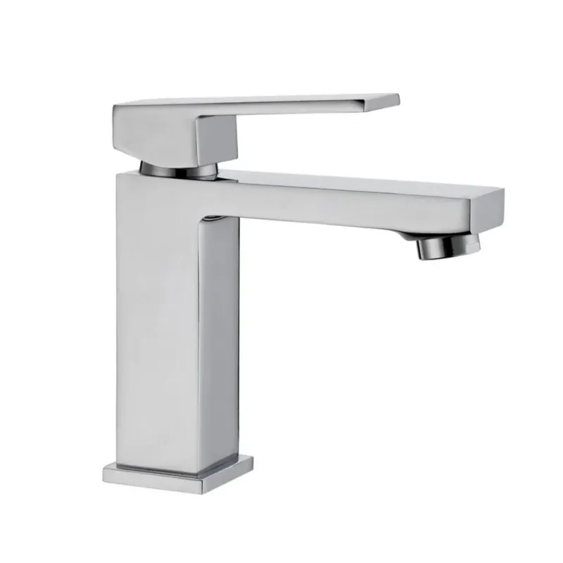 Square Basin Mixer - Chrome