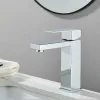 Square Basin Mixer - Chrome