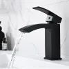 Black Curve Basin Mixer