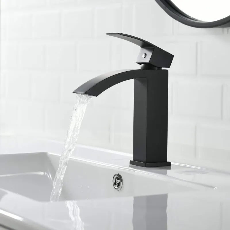 Black Curve Basin Mixer
