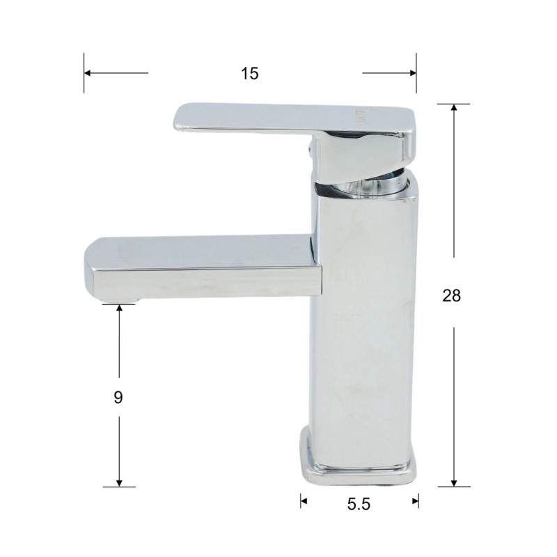 Basin Mixer Square - Chrome AY