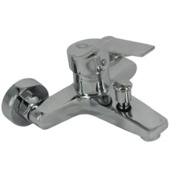 Classic Brass Bath Mixer - Square Lever Handle