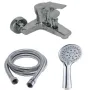 Classic Brass Bath Mixer - Square Lever Handle