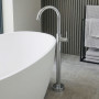 Free Standing Bath Mixer Silver - No Hand Shower