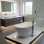 Bathtub Caspian Light Grey Gloss Free Standing with Overflow