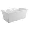 Bathtub 1600mm Florence White Free Standing Skirted