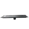 Shower Channel Drain 40cm - Black Matt Stainless Steel