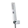 Square Chrome Shower Arm & Pipe