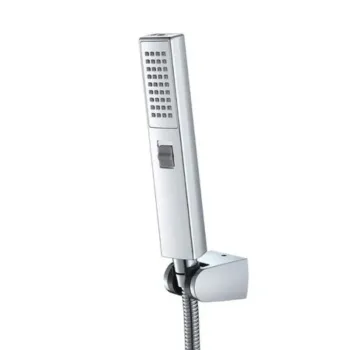 Square Chrome Shower Arm & Pipe