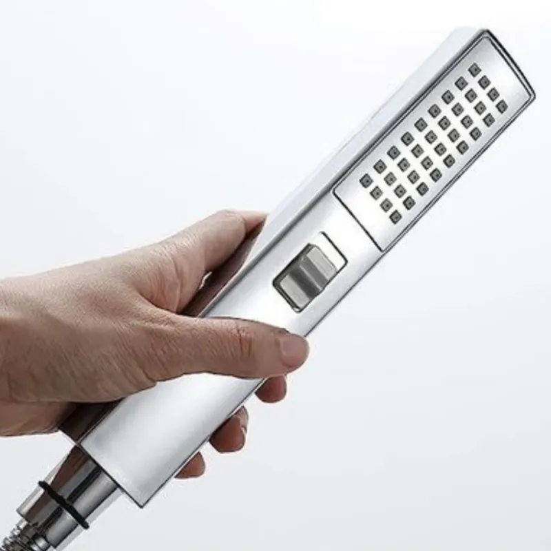 Square Chrome Shower Arm & Pipe