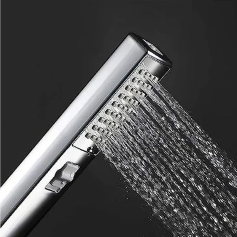 Square Chrome Shower Arm & Pipe
