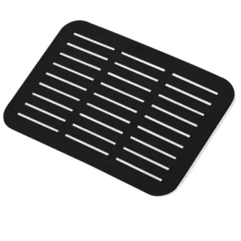 Rain Rectangular Shower Head 20cm-Black