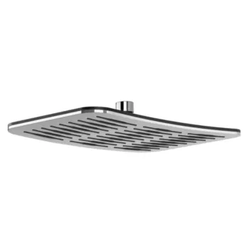 Rain Rectangular Shower Head 20cm - Chrome