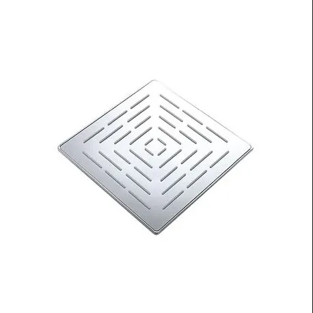 Slimline Stainless Steel Square Showerhead (with design)