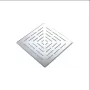 Slimline Stainless Steel Square Showerhead (with design)