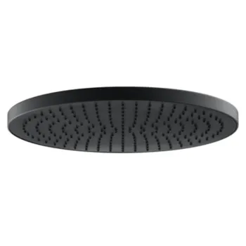 Round Rain Shower Head 23cm - Black
