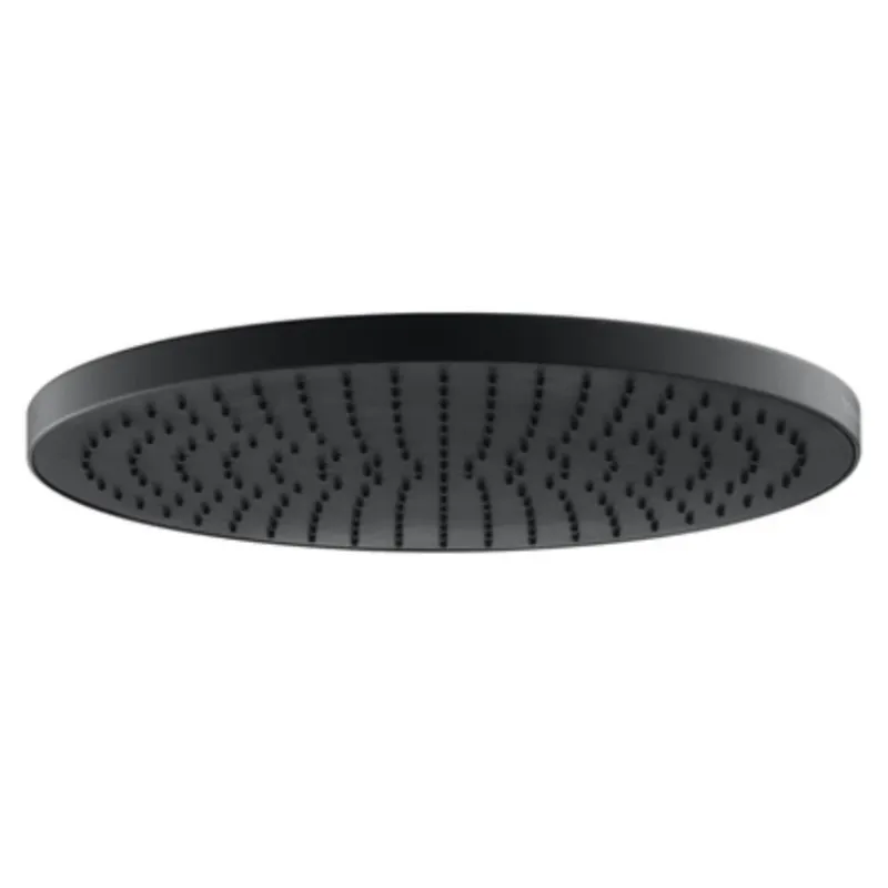 Round Rain Shower Head 23cm - Black