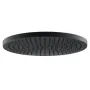 Round Rain Shower Head 23cm - Black