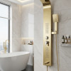 Shower Panel Multi Function Gold