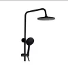 All in One Shower Rail Set - Matt Black
