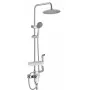 All In One Shower Rail Set - Chrome