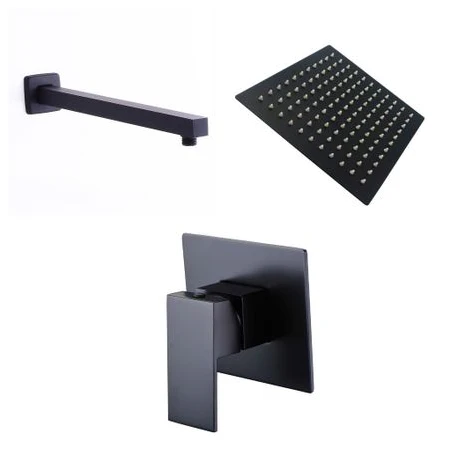 Black Shower Set Square