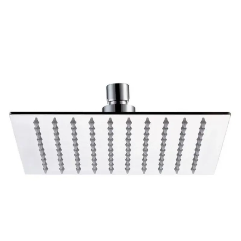 Square Shower Head, Round Shower Arm & Shower Mixer Set