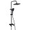 All in One Shower Rail Set - Matt Black AY