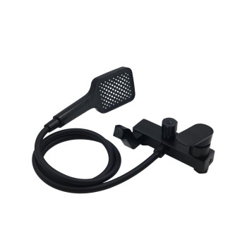 All in One Shower Rail Set - Matt Black AY