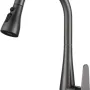 Pull-Down Kitchen Mixer Tap Gunmetal Grey