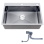 Single Bowl Kitchen Sink With Downpipe -50X40CM - Silver