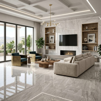 1200x600 Windsor Grey Polished Porcelain Tile