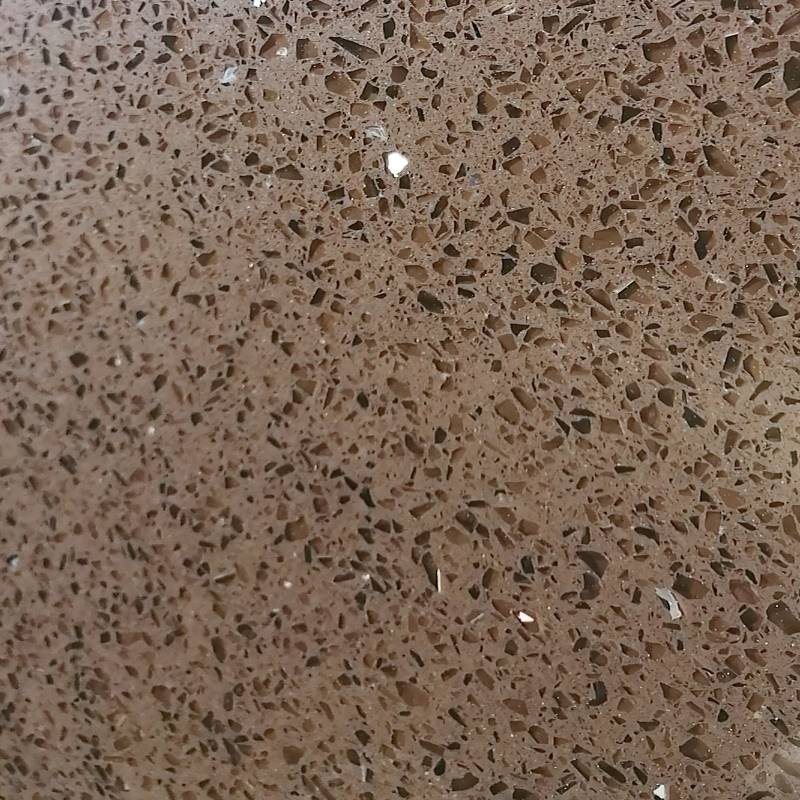 Quartz Countertop Brown Sparkle