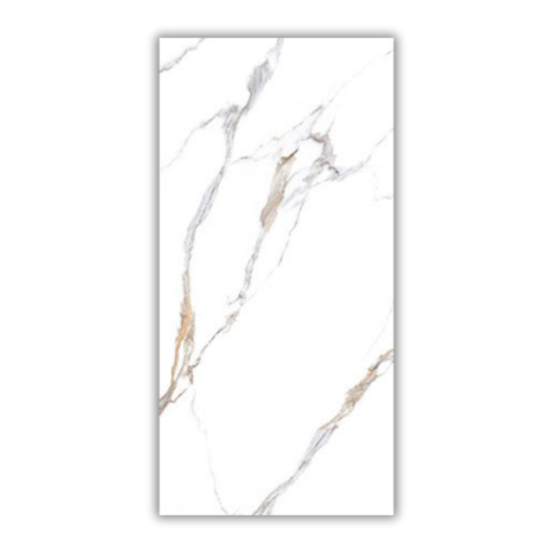 1200x600 Carrara Rust Polished Porcelain Tile