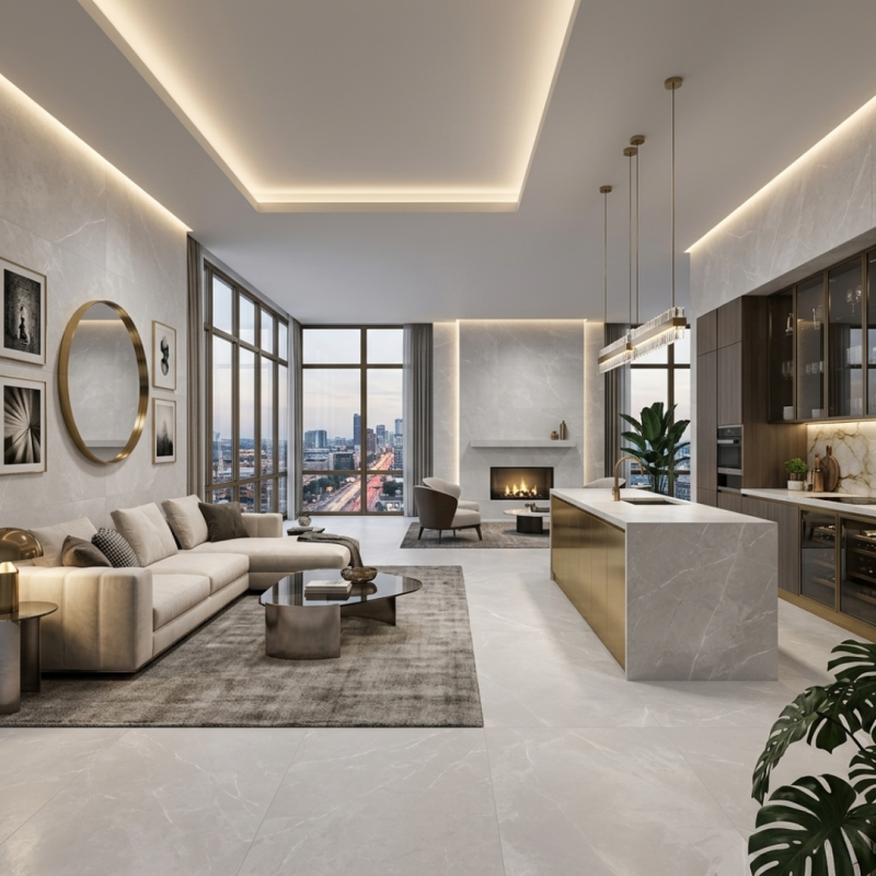 1200x600 Arctic Etch Matt Porcelain Tile